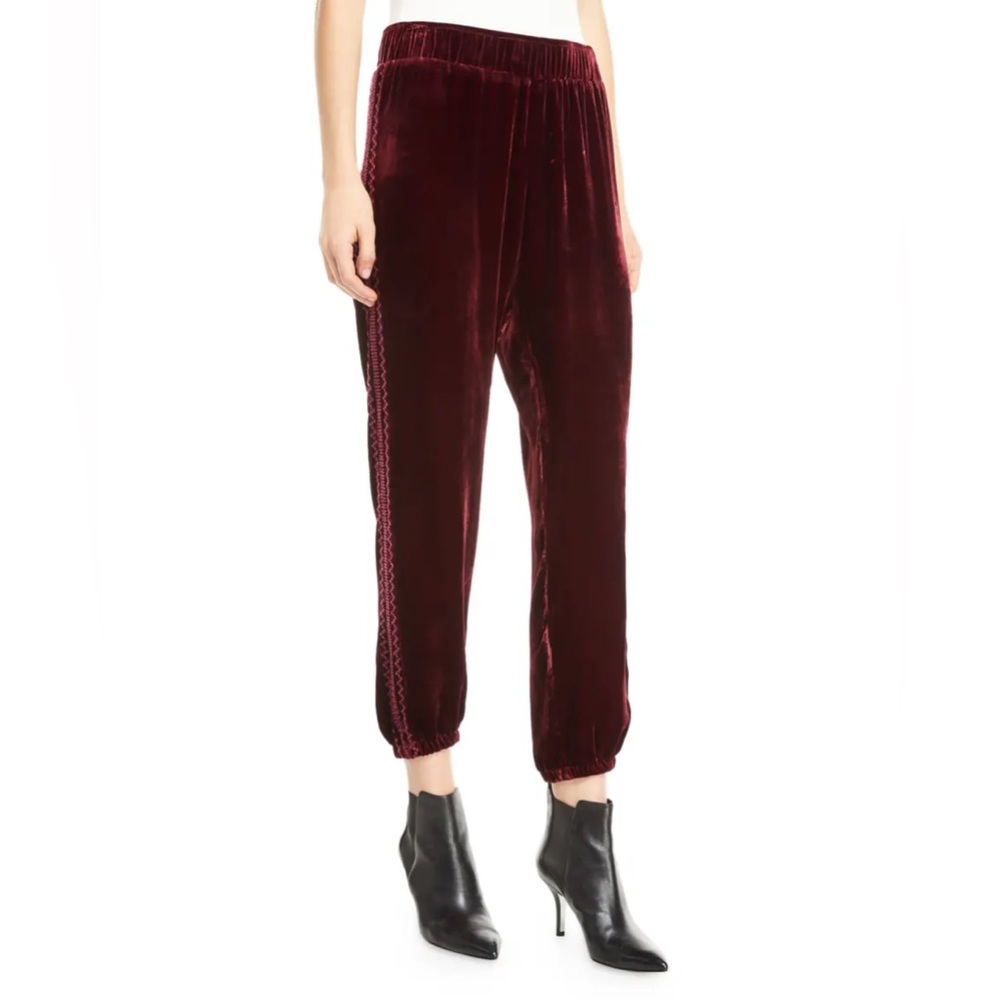 SOLD Johnny Was Aurora Velvet Jogger Pants - Picture 1 of 8